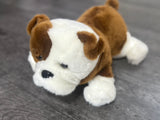 Weighted Bulldog Plush Lap Buddy – 13" Soft, Chubby & Cuddly Dog