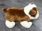 Weighted Bulldog Plush Lap Buddy – 13" Soft, Chubby & Cuddly Dog