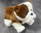 Weighted Bulldog Plush Lap Buddy – 13" Soft, Chubby & Cuddly Dog