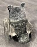 Weighted Horned Owl Plush — 11" (2 lbs)