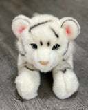 Weighted White Tiger Plush — 18" Blue-Eyed, Ultra-Soft (Up to 5 lbs)