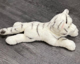 Weighted White Tiger Plush — 18" Blue-Eyed, Ultra-Soft (Up to 5 lbs)