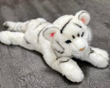 Weighted White Tiger Plush — 18" Blue-Eyed, Ultra-Soft (Up to 5 lbs)