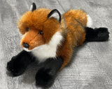 Weighted Red Fox Plush — 19" Laying, Lifelike Lap Companion
