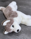 Weighted Husky – 19" Laying Plush Dog (Up to 5 lbs)