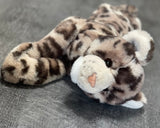 Weighted Leopard Plush — 20" Silky Soft (Fixed 4 lbs)
