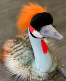 Weighted African Crowned Crane Plush — 12" Tall (2lbs)