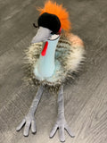 Weighted African Crowned Crane Plush — 12" Tall (2lbs)