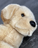 Weighted Yellow Lab Plush — 19" Lifelike Labrador Retriever (Up to 5 lbs)
