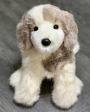 Ivory and grey/brown soft and fluffy Great pyrenees weighted stuffed animal for anxiety, ADHD, ASD, PTSD, dementia, sensory soothers.