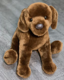 Weighted Chocolate Lab Pup – 15" (Up to 3 lbs)