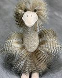 Weighted Ostrich Plush – 19" Feathery Lap Buddy (Up to 5 lbs)