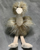 Weighted Ostrich Plush – 19" Feathery Lap Buddy (Up to 5 lbs)