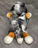 Weighted Australian Shepherd Plush — 19" Laying Dog (up to 5 lbs)