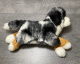 Weighted Australian Shepherd Plush — 19" Laying Dog (up to 5 lbs)