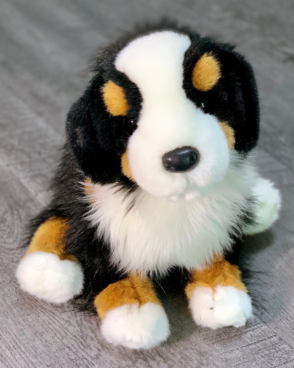 Realistic soft and fluffy Alps Bernese Mountain Dog weighted stuffed animal for anxiety, Autism, ADHD, PTSD, Alzheimer's.