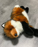 Weighted Red Fox Plush — 19" Laying, Lifelike Lap Companion