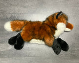 Weighted Red Fox Plush — 19" Laying, Lifelike Lap Companion