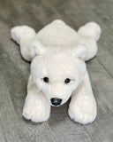 Weighted Polar Bear Plush (Laying) – 22", 6–7 lbs