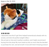 Weighted Calico Cat Plush — 19" (Up to 4 lbs)