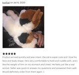 Weighted Calico Cat Plush — 19" (Up to 4 lbs)