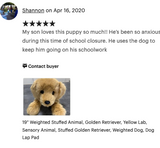 Weighted Golden Retriever Plush — 19" Lifelike Dog (Up to 5 lbs)