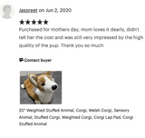 Weighted Corgi Plush — 20" Lifelike Pup (Up to 7lbs)