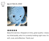 20-inch Weighted Octopus, up to 3lbs, White