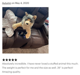 Weighted Wolf Plush — 26" (21" body), Ultra-Plush & Hug-Weighted