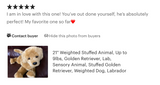 Weighted Golden Retriever Plush — 23" Ultra-Soft, Floppy Dog (Up to 9 lb)