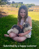 Weighted Gray Wolf Plush — 18" Lifelike & Cuddly (Up to 5 lbs)