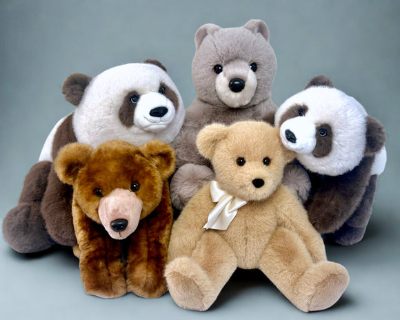 Group of weighted bear plush toys from Sensory Soothers (2-12 lb) 