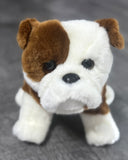Weighted Bulldog Plush Lap Buddy – 13" Soft, Chubby & Cuddly Dog