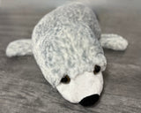 Weighted Harbor Seal Plush – 32" × 13" (Up to 18 lbs)