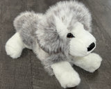 Weighted Australian Shepherd Plush – 17" Marble Gray Lap Dog, Ultra-Soft & Calming
