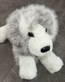 Weighted Australian Shepherd Plush – 17" Marble Gray Lap Dog, Ultra-Soft & Calming