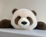 Large 24" Weighted Brown Panda Plush – Adjustable 2–13 lbs Realistic Hug Like a Baby