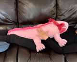 Weighted Pink Axolotl Plush – 16lbs Fully Weighted Nose to Tail