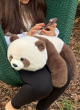 Large 24" Weighted Brown Panda Plush – Adjustable 2–13 lbs Realistic Hug Like a Baby