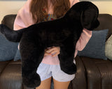 Weighted Black Labrador Dog Plush – Up to 11 lbs, 23"