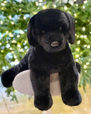 Weighted Black Labrador Dog Plush – Up to 11 lbs, 23"