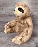 Weighted Sloth Plush — 11" Sitting, 3 lbs Glass Beads
