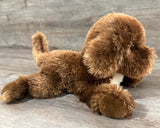 Weighted Chocolate Labradoodle Puppy – 15" (2.5 lbs)