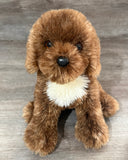 Weighted Chocolate Labradoodle Puppy – 15" (2.5 lbs)