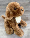 Weighted Chocolate Labradoodle Puppy – 15" (2.5 lbs)