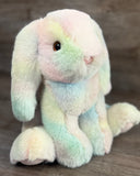 Weighted Pastel Rainbow Bunny Plush 16" | Up to 5 lbs