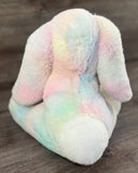 Weighted Pastel Rainbow Bunny Plush 16" | Up to 5 lbs
