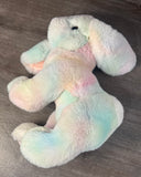 Weighted Pastel Rainbow Bunny Plush 16" | Up to 5 lbs
