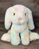 Weighted Pastel Rainbow Bunny Plush 16" | Up to 5 lbs