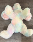 Weighted Pastel Rainbow Bunny Plush 16" | Up to 5 lbs